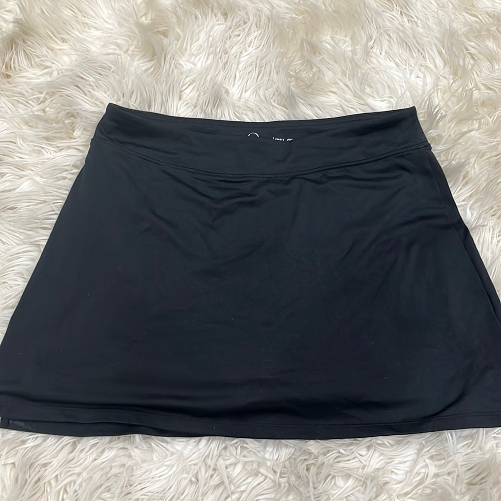 Black mini skirt